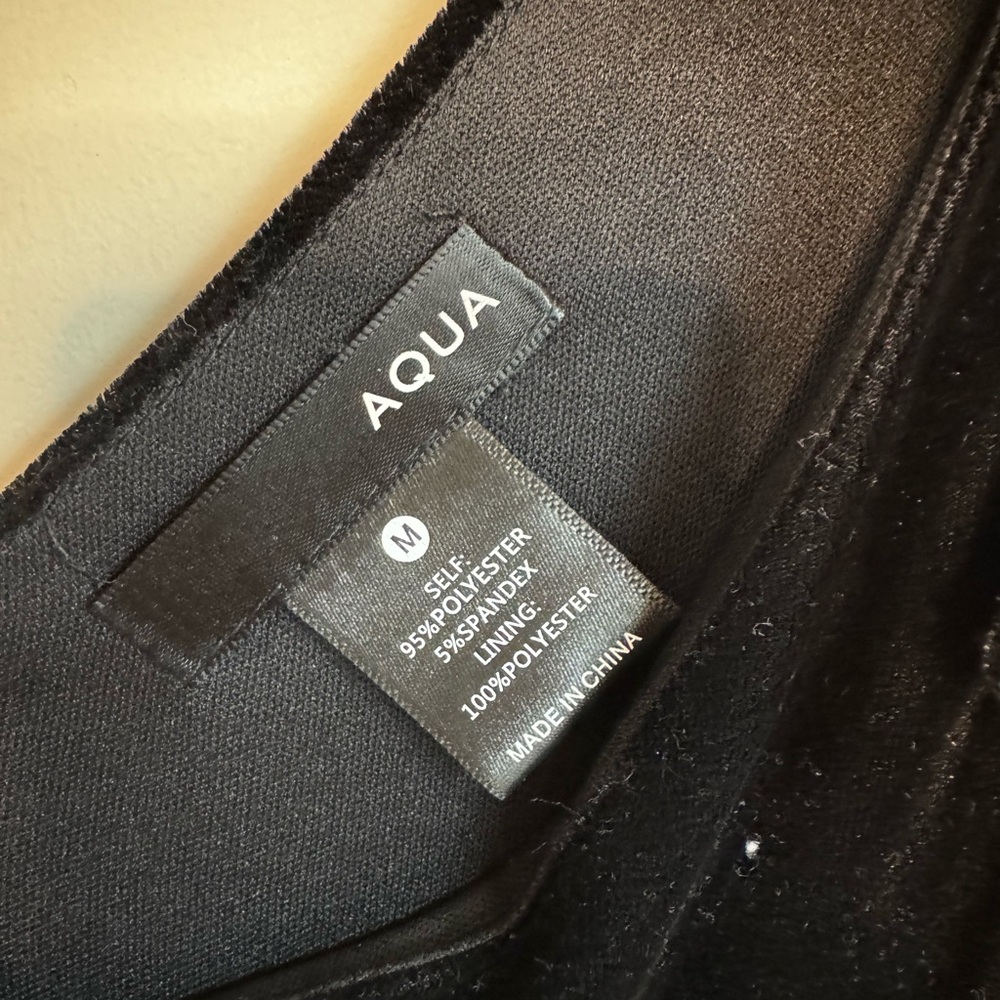 Velvet lbd with bow detail on shoulder - Picture 5 of 8